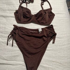 Abercrombie & Fitch Brown Bikini Set